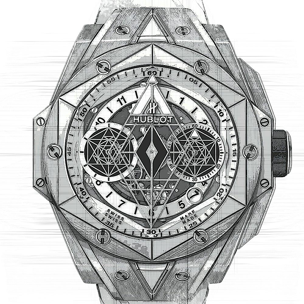 Hublot Big Bang Sang Bleu II Titanium White Pavé von Hublot