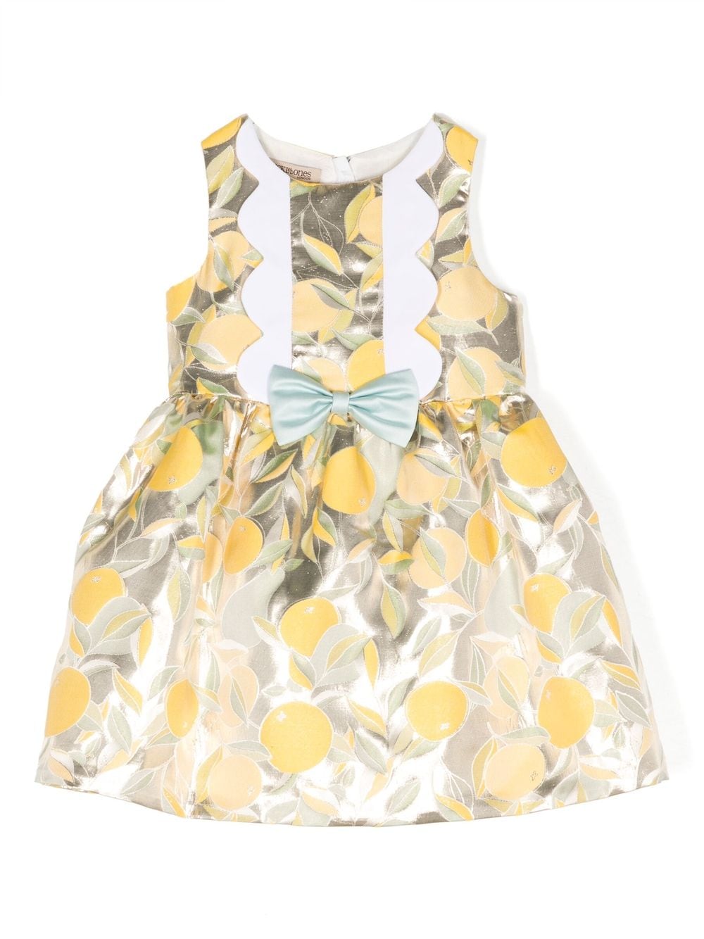 Hucklebones London bow-detail jacquard mini dress - Yellow von Hucklebones London