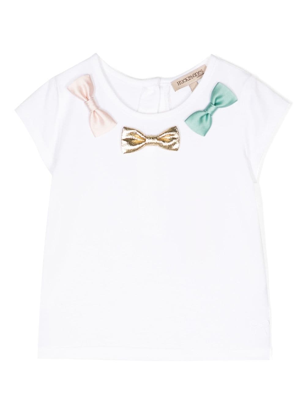 Hucklebones London bow-detail modal-cotton blend T-shirt - White von Hucklebones London