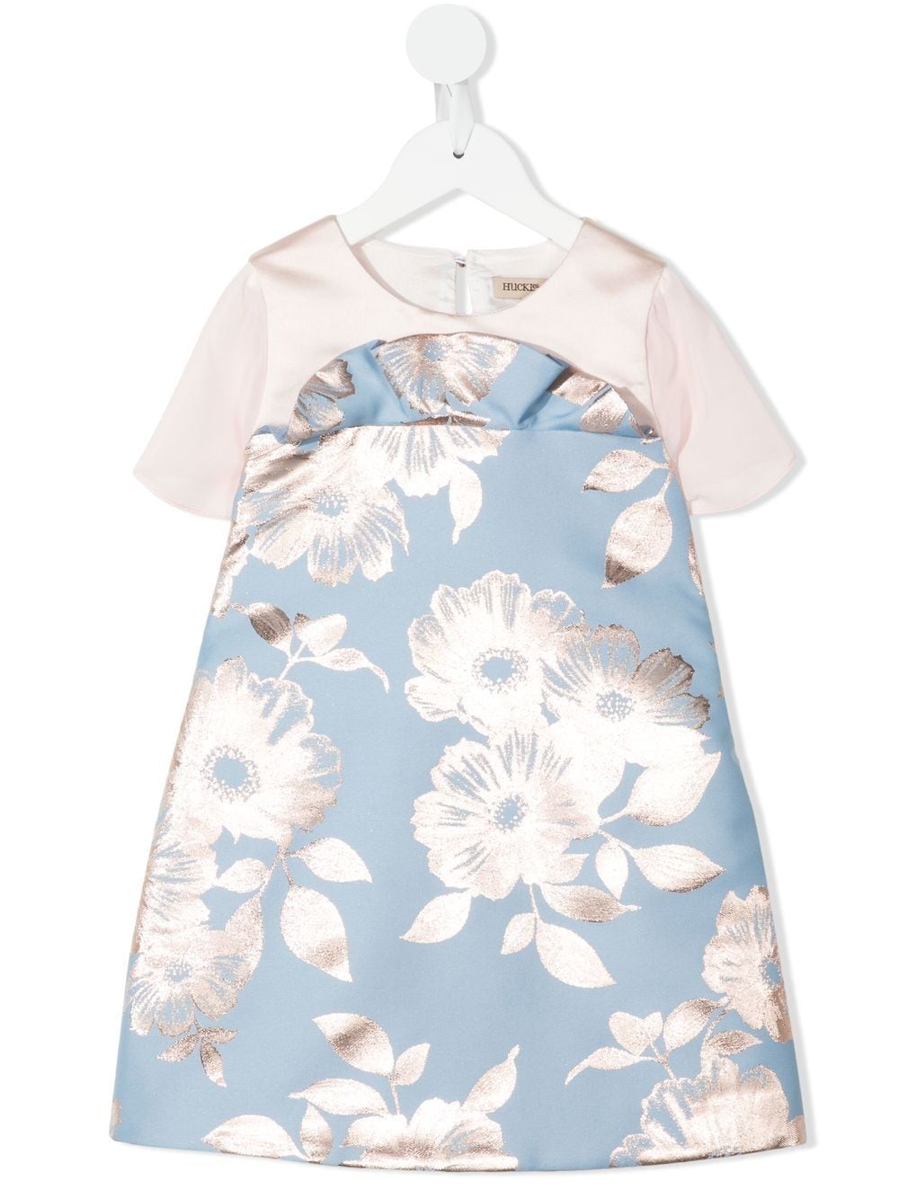 Hucklebones London floral print bow detail dress - Blue von Hucklebones London