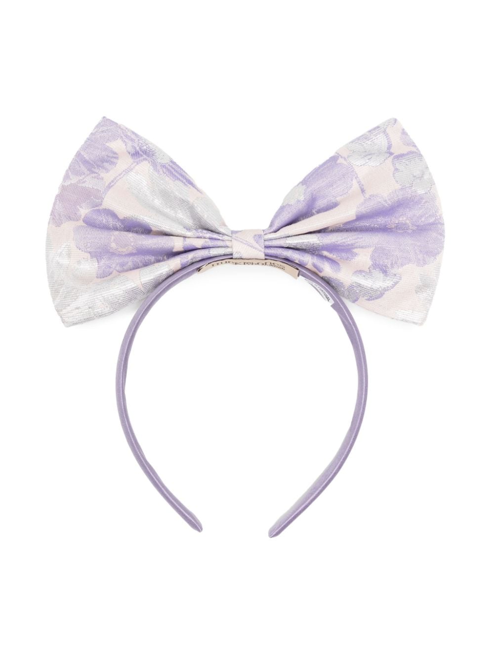 Hucklebones London giant bow head band - Purple von Hucklebones London