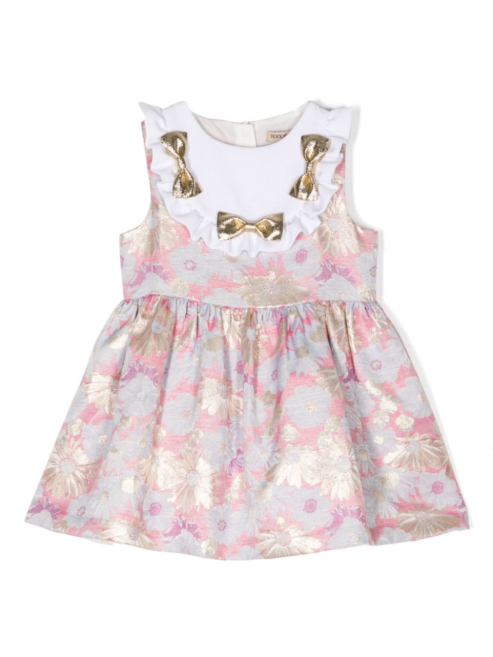 Hucklebones London patterned floral-print bib-collar dress - Pink von Hucklebones London