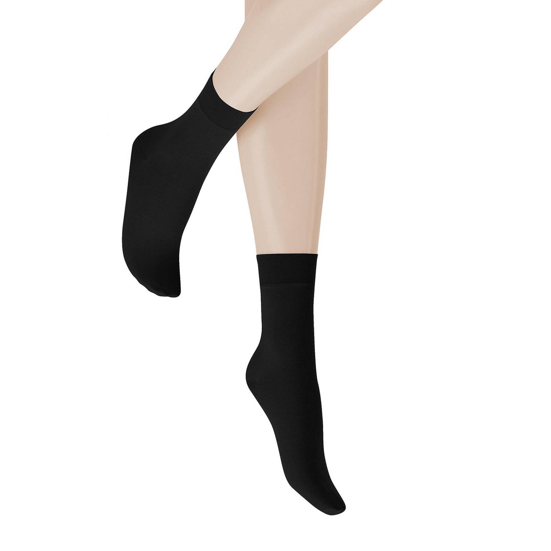Knöchellange Socken Damen Black 35-38 von Hudson