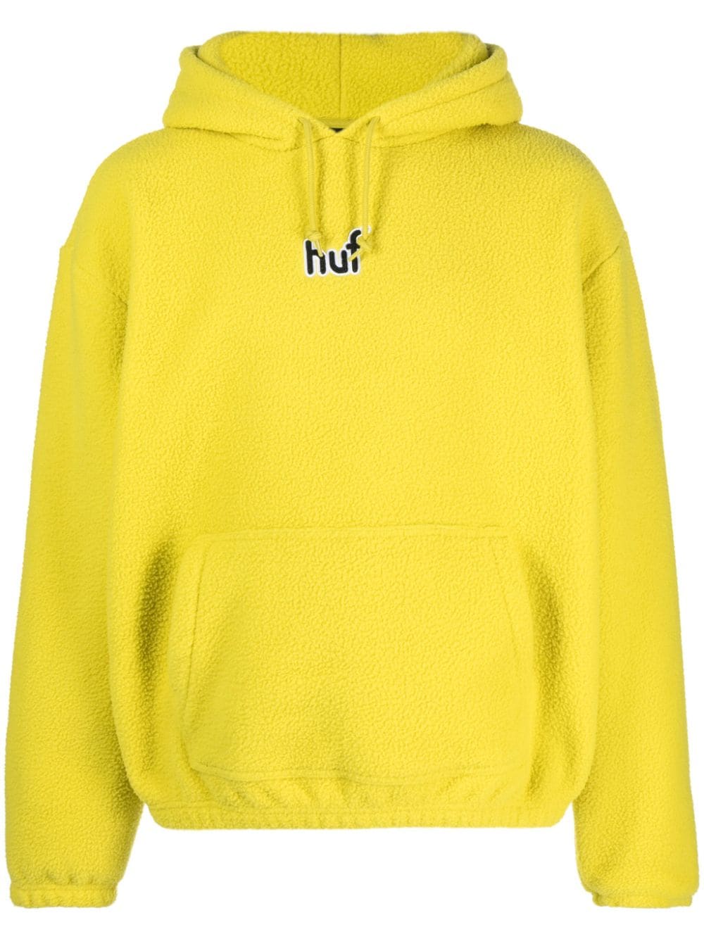 Huf Griffith logo-embroidered Sherpa-fleece hoodie - Yellow von Huf