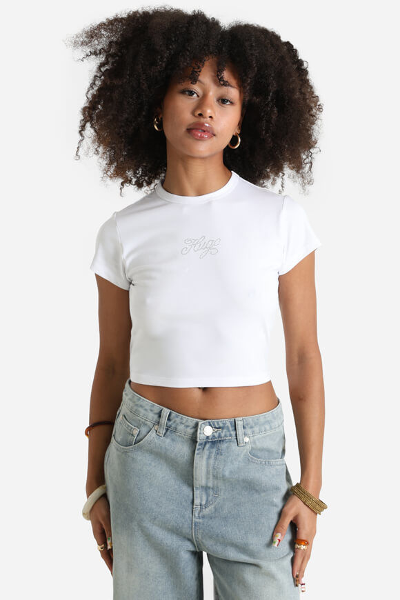 Hugo Blue Dome Crop T-Shirt | White | Damen | XS Hugo Blue Dome Crop T-Shirt | White | Damen | XS von Hugo Blue