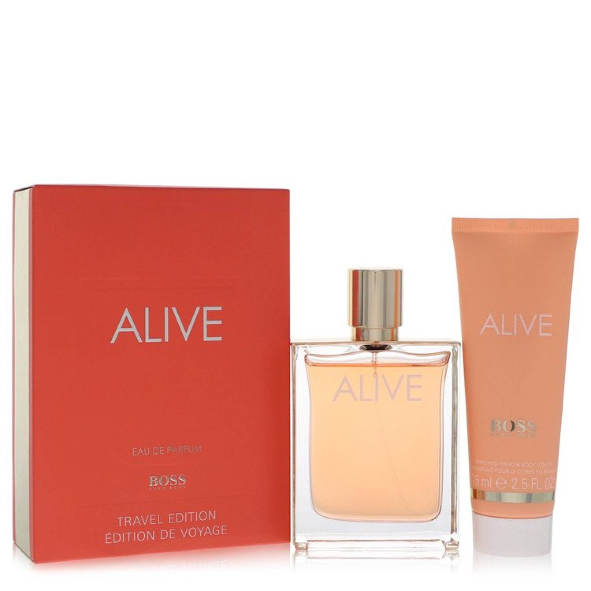 Hugo Boss Boss Alive Gift Set -- 80 ml Eau De Parfum Spray + 74 ml Hand and Body Lotion Hugo Boss Boss Alive Gift Set -- 80 ml Eau De Parfum Spray + 74 ml Hand and Body Lotion von Hugo Boss