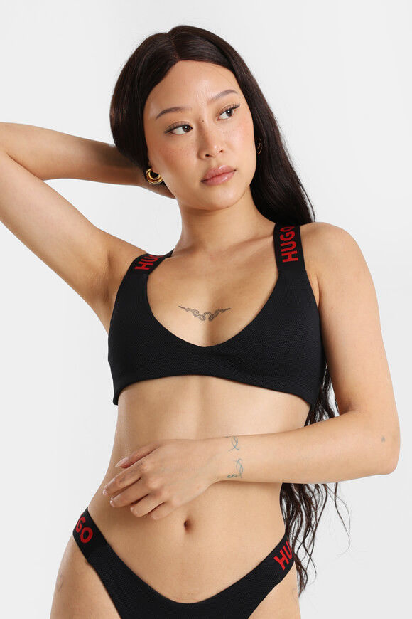 Hugo Red Dotti Triangel Bikini-Oberteil | Black | Damen | S Hugo Red Dotti Triangel Bikini-Oberteil | Black | Damen | S von Hugo Red