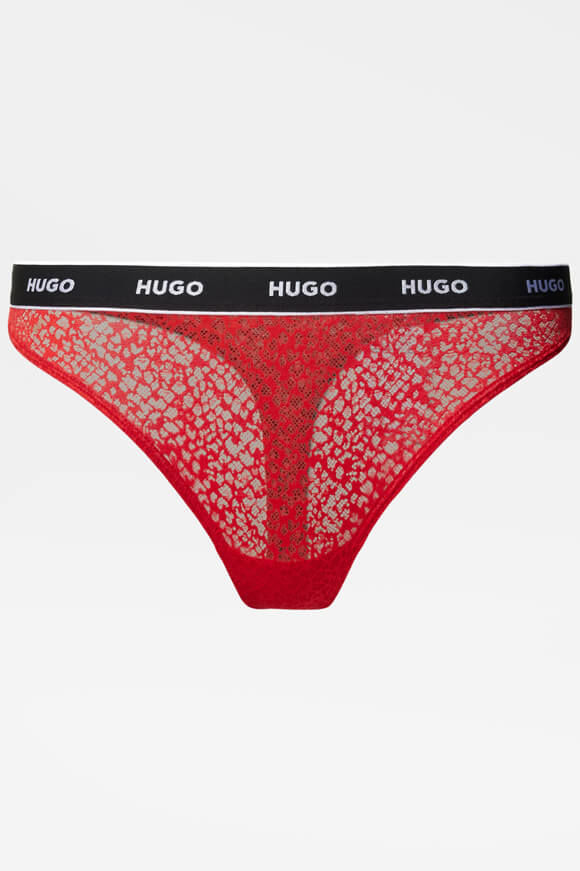 Hugo Red Spitzen String | Bright Red | Damen  | S von Hugo Red