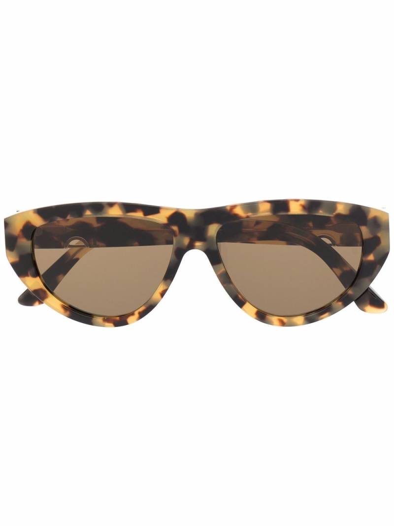 HUMA EYEWEAR Viko oval frame sunglasses - Brown von HUMA EYEWEAR