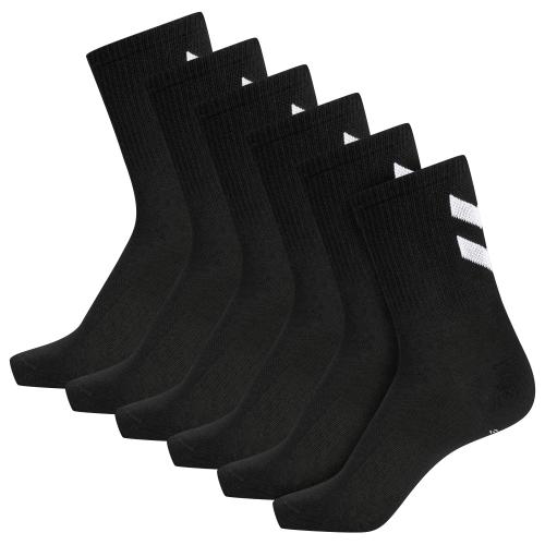 Einzelstück Hummel Hmlchevron 6-Pack Socks - black (Grösse: 46-48) von Hummel