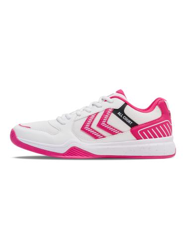 Hummel All Court - bright white/raspberry sorbet (Grösse: 47,5) von Hummel