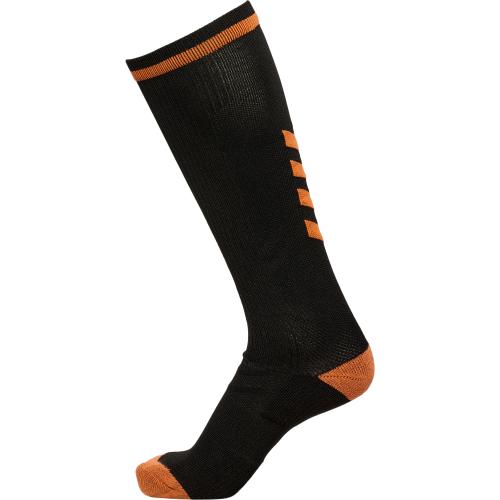 Hummel Elite Indoor Sock High - black/orange tiger (Grösse: 35-38) von Hummel