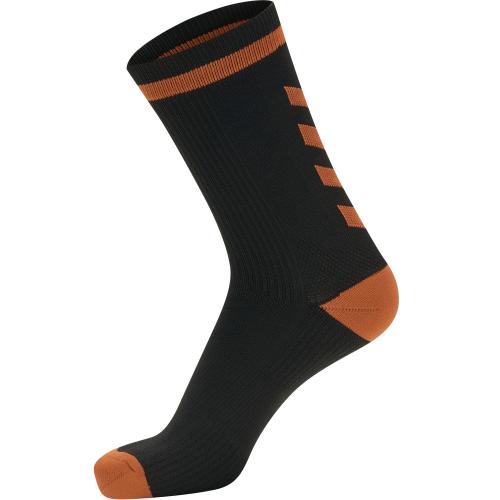 Hummel Elite Indoor Sock Low - black/orange tiger (Grösse: 43-45) von Hummel