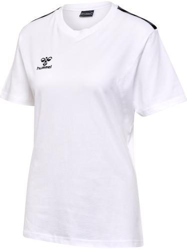 Hummel Hmlauthentic Co T-Shirt S/S Woman - white (Grösse: XL) von Hummel