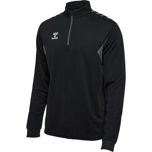 Hummel Hmlauthentic Half Zip Sweat - black (Grösse: 3XL) von Hummel