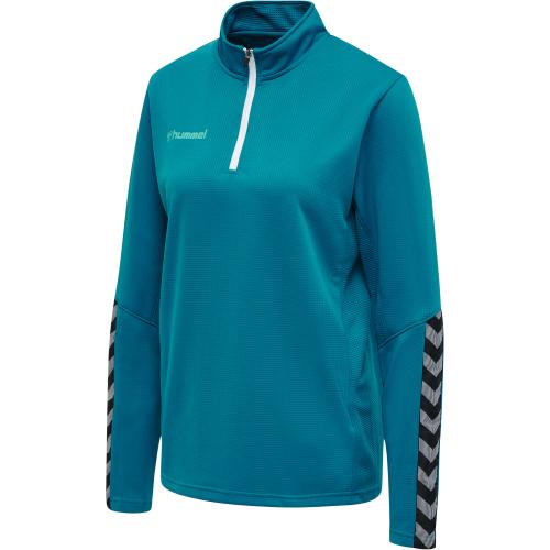 Hummel Hmlauthentic Half Zip Sweatshirt Woman - celestial (Grösse: L) von Hummel