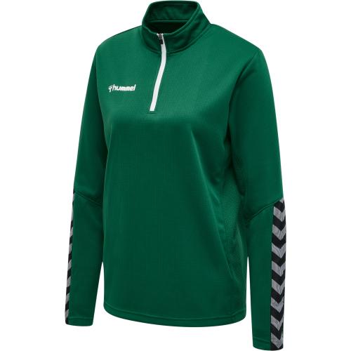 Hummel Hmlauthentic Half Zip Sweatshirt Woman - evergreen (Grösse: XL) von Hummel