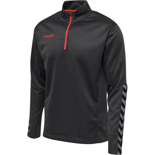 Hummel Hmlauthentic Half Zip Sweatshirt - asphalt (Grösse: 2XL) von Hummel