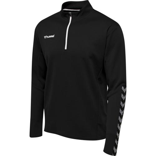 Hummel Hmlauthentic Half Zip Sweatshirt - black/white (Grösse: S) von Hummel