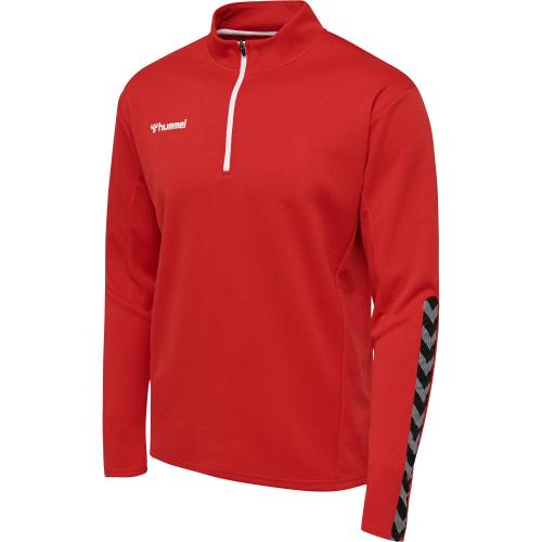 Hummel Hmlauthentic Half Zip Sweatshirt - true red (Grösse: 2XL) von Hummel
