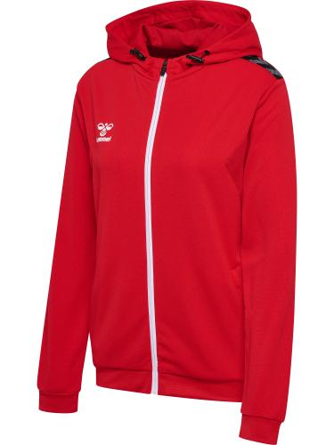 Hummel Hmlauthentic Pl Zip Hoodie Woman - true red (Grösse: S) von Hummel