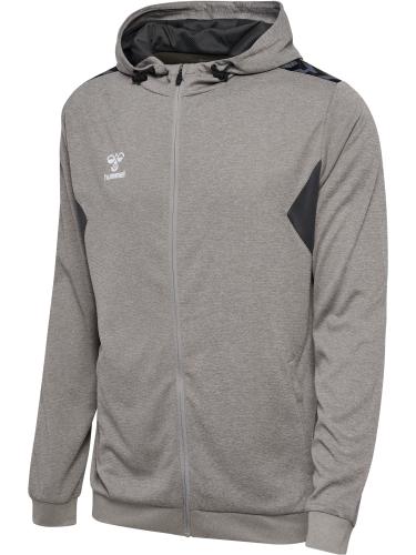 Hummel Hmlauthentic Pl Zip Hoodie - grey melange (Grösse: 2XL) von Hummel