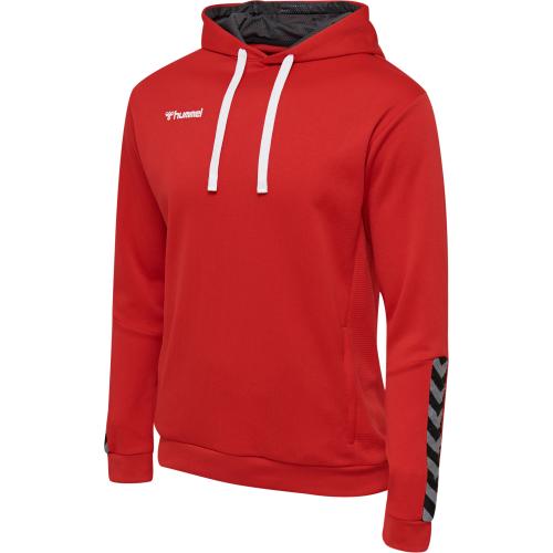 Hummel Hmlauthentic Poly Hoodie - true red (Grösse: S) von Hummel