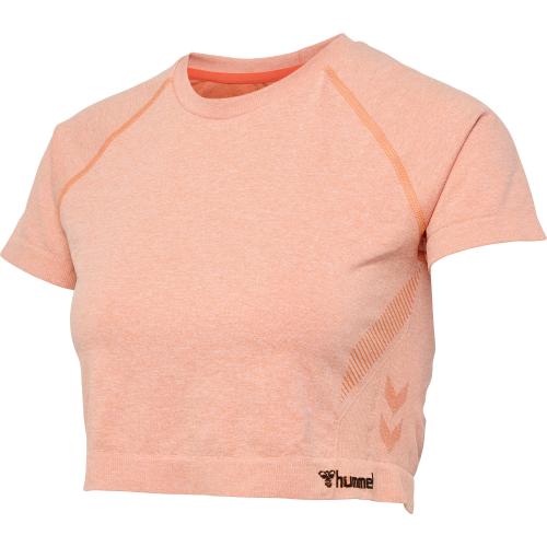 Hummel Hmlci Seamless Cropped T-Shirt - canyon sunset melange (Grösse: L) von Hummel