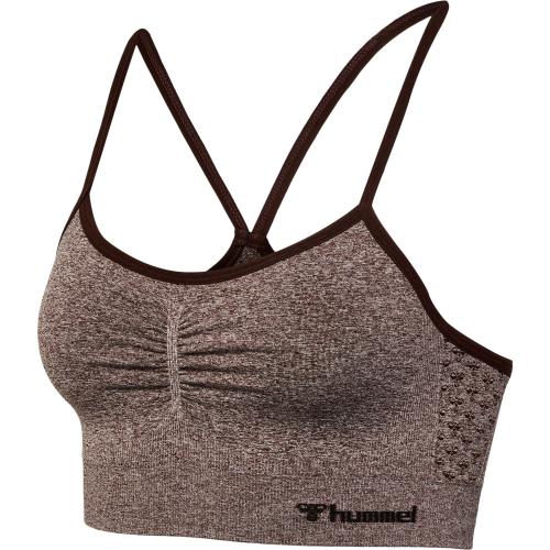 Hummel Hmlci Seamless Scrunch Sports Bra - java melange (Grösse: XS) von Hummel