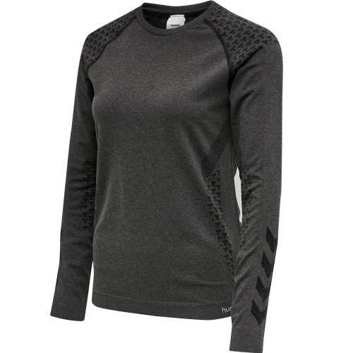 Hummel Hmlci Seamless T-Shirt L/S - black melange (Grösse: M) von Hummel