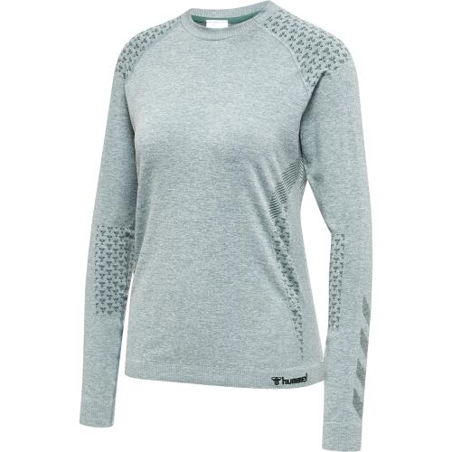 Hummel Hmlci Seamless T-Shirt L/S - north atlantic melange (Grösse: XL) von Hummel