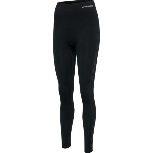 Hummel Hmlclea Seamless Mid Waist Tights - black melange (Grösse: S) von Hummel