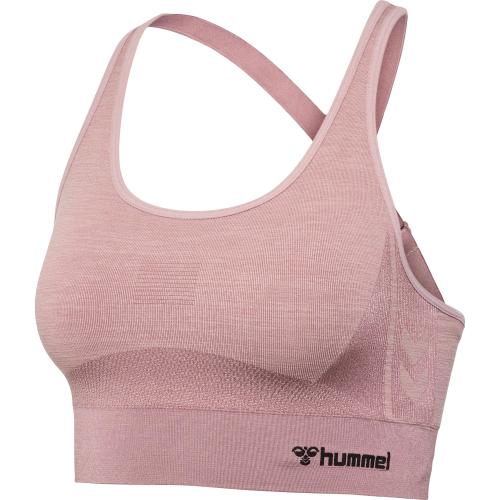 Hummel Hmlclea Seamless Sports Top - woodrose/rose taupe melange (Grösse: XS) von Hummel