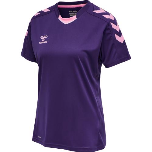 Hummel Hmlcore Xk Poly Jersey S/S Woman - acai (Grösse: XS) von Hummel