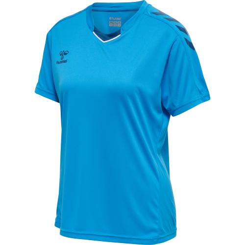 Hummel Hmlcore Xk Poly Jersey S/S Woman - blue danube (Grösse: XS) von Hummel