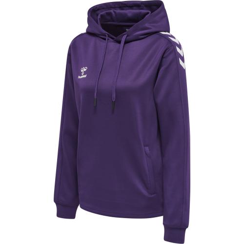 Hummel Hmlcore Xk Poly Sweat Hoodie Woman - acai/white (Grösse: XL) von Hummel