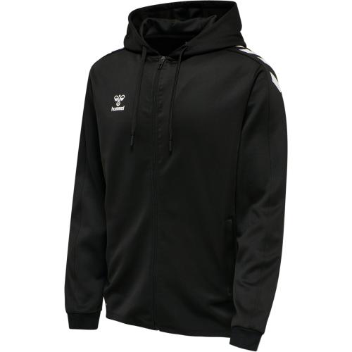 Hummel Hmlcore Xk Poly Zip Hood Sweat - black (Grösse: S) von Hummel