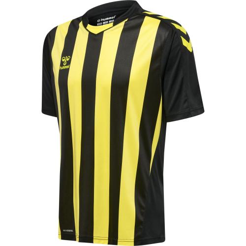 Hummel Hmlcore Xk Striped Jersey S/S - black/blazing yellow (Grösse: M) von Hummel