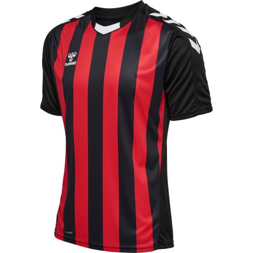 Hummel Hmlcore Xk Striped Jersey S/S - black/true red (Grösse: 3XL) von Hummel