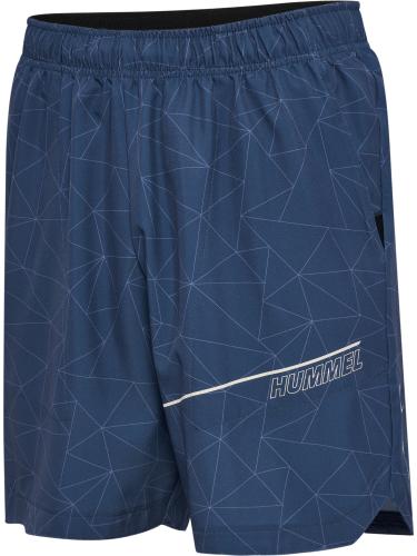 Hummel Hmlcourt Aop Pocket Shorts - insignia blue (Grösse: L) von Hummel