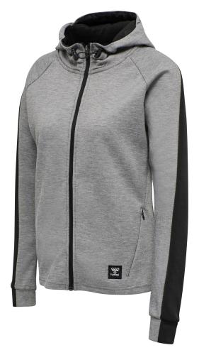 Hummel Hmlessi Zip Hoodie - grey melange (Grösse: S) von Hummel