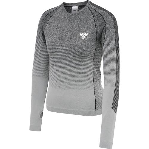 Hummel Hmlgg12 Training Seamless L/S Woman - black melange (Grösse: XL) von Hummel