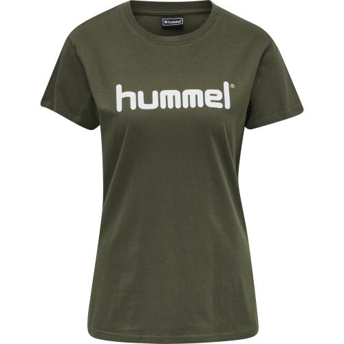 Hummel Hmlgo Cotton Logo T-Shirt Woman S/S - grape leaf (Grösse: XS) von Hummel