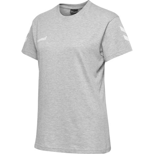 Hummel Hmlgo Cotton T-Shirt Woman S/S - grey melange (Grösse: M) von Hummel