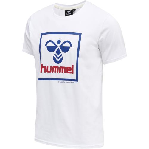 Hummel Hmlisam 2.0 T-Shirt - white/blue/red (Grösse: L) von Hummel