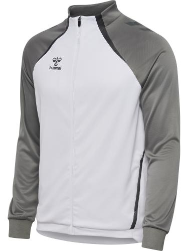 Hummel Hmllead 2.0 Track Zip Jacket - white/steel gray (Grösse: 3XL) von Hummel