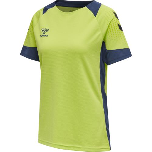 Hummel Hmllead S/S Poly Jersey Women - lime punch (Grösse: S) von Hummel