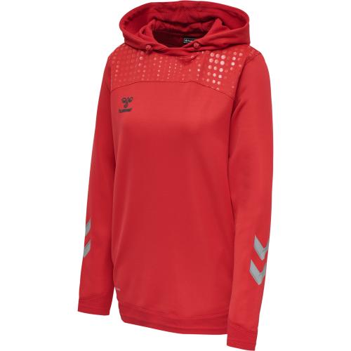 Hummel Hmllead Women Poly Hoodie - true red (Grösse: 2XL) von Hummel