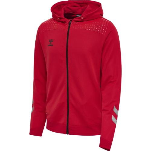 Hummel Hmllead Zip Poly Hoodie - true red (Grösse: S) von Hummel