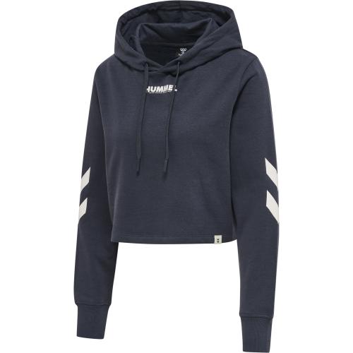 Hummel Hmllegacy Woman Cropped Hoodie - blue nights (Grösse: XS) von Hummel